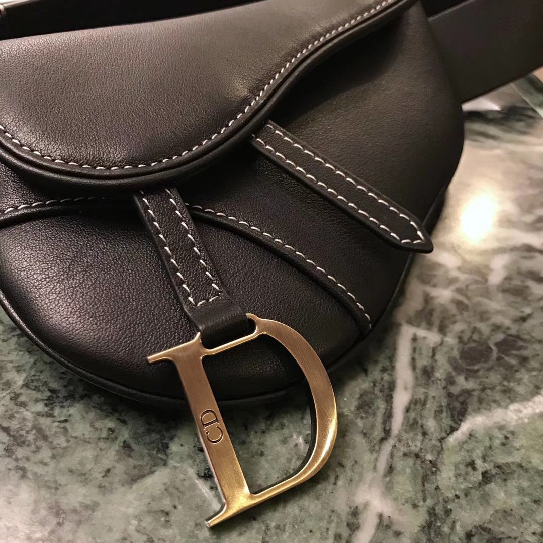 Dior 新款腰包 黑色 进口头层皮 小巧实用款