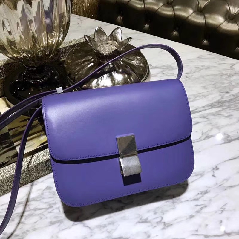 Celine Classic Box 一见倾心的包包 复古 仙女紫 银扣