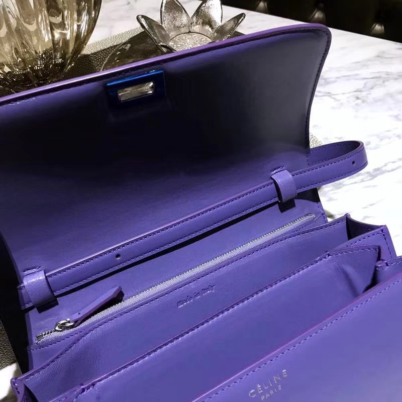 Celine Classic Box 一见倾心的包包 复古 仙女紫 银扣