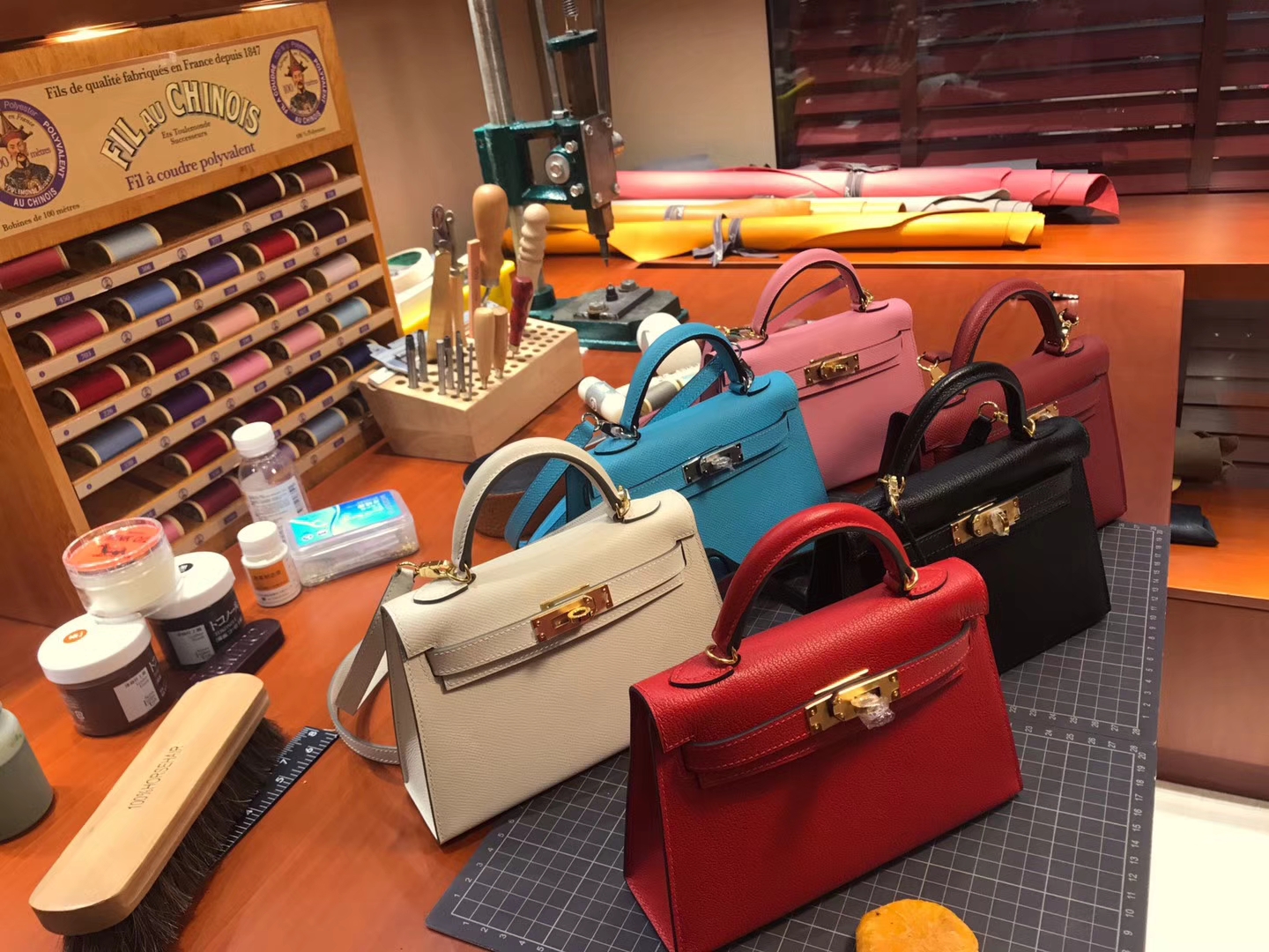 HERMES 爱马仕 Mini Kelly Pochette 22cm 迷你凯莉 金扣 配全套专柜原版包装
