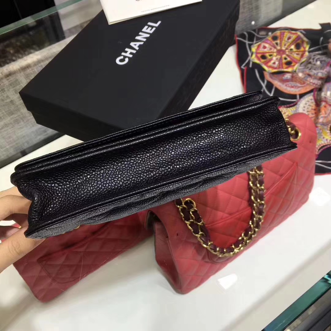 Chanel香奈儿 WOC  球纹 黑色牛皮 银色五金