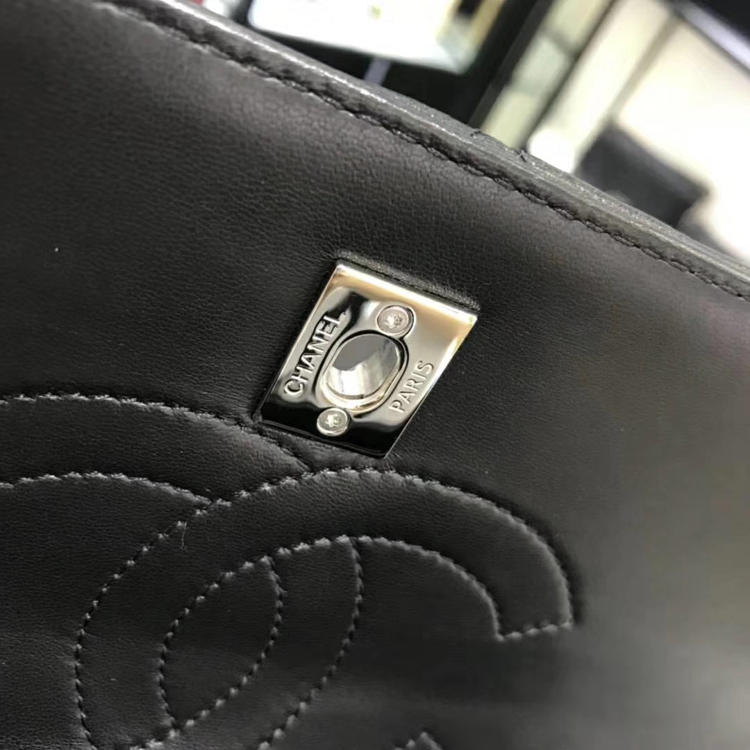 Chanel 香奈儿 Trendy CC  黑色 小羊皮 25cm 银扣