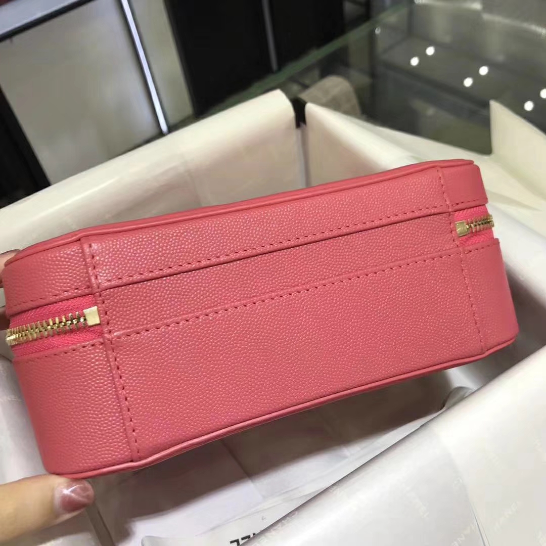 Chanel 香奈儿 化妆包 21cm 原厂皮小鱼子酱 唇膏粉