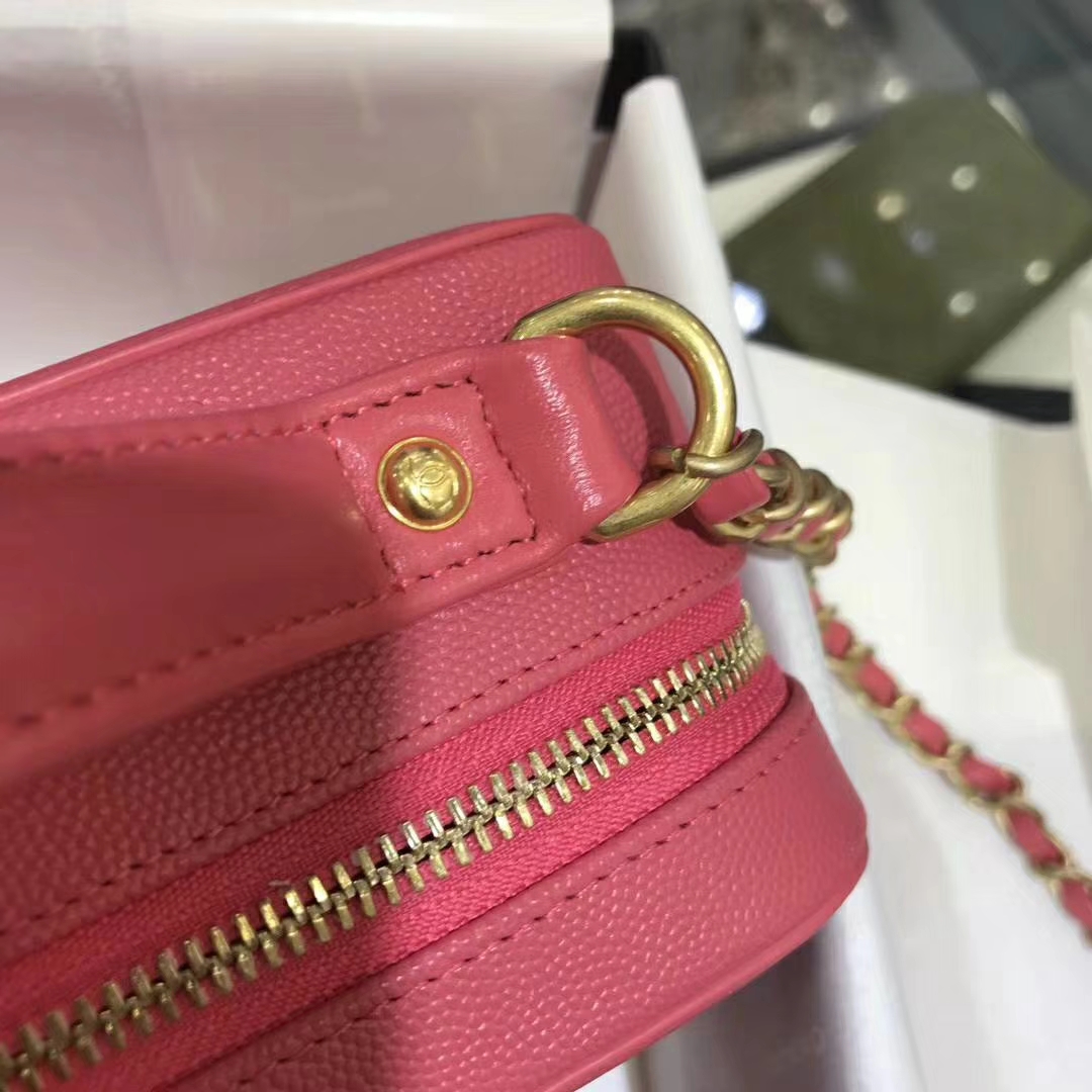Chanel 香奈儿 化妆包 21cm 原厂皮小鱼子酱 唇膏粉