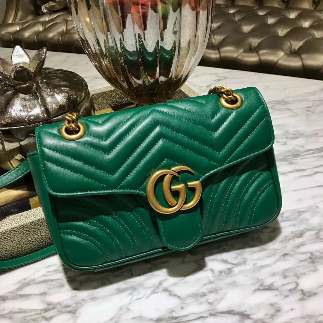 GUCCI官网同步 代购版本 原厂皮料五金打造 工艺一流 26cm 
