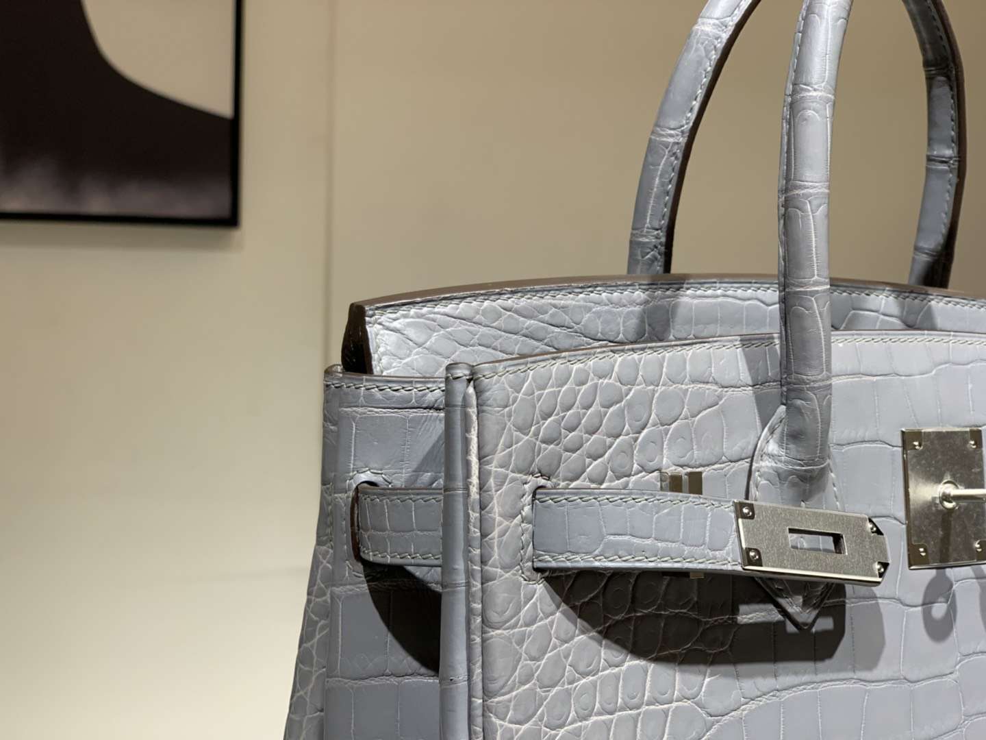 HERMES 爱马仕 Brikin 30cm Kelly 25cm 鳄鱼皮 沥青灰 现货