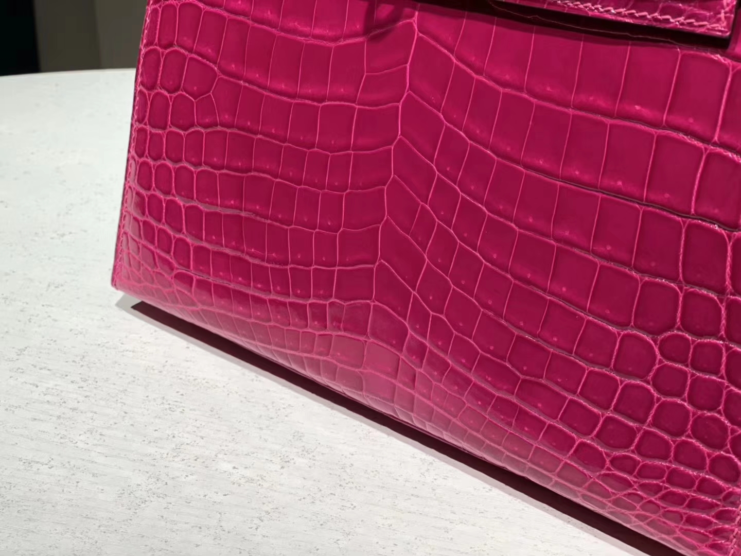 HERMES birkin 30cm 鳄鱼皮 玫红 现货