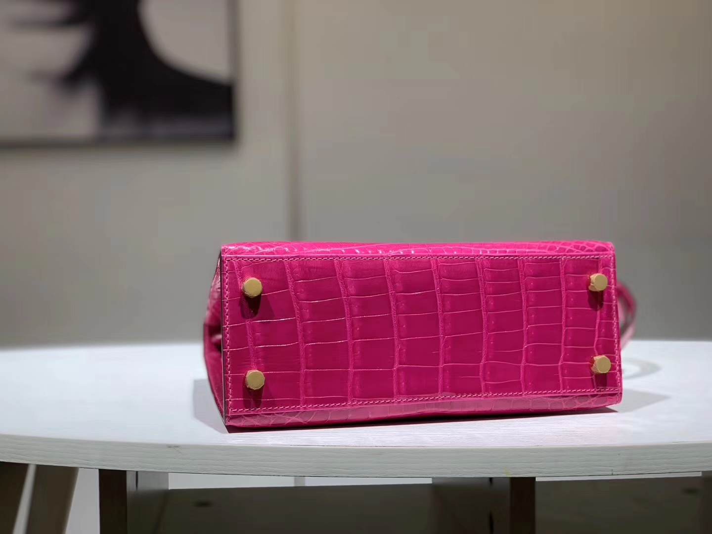 HERMES birkin 30cm 鳄鱼皮 玫红 现货