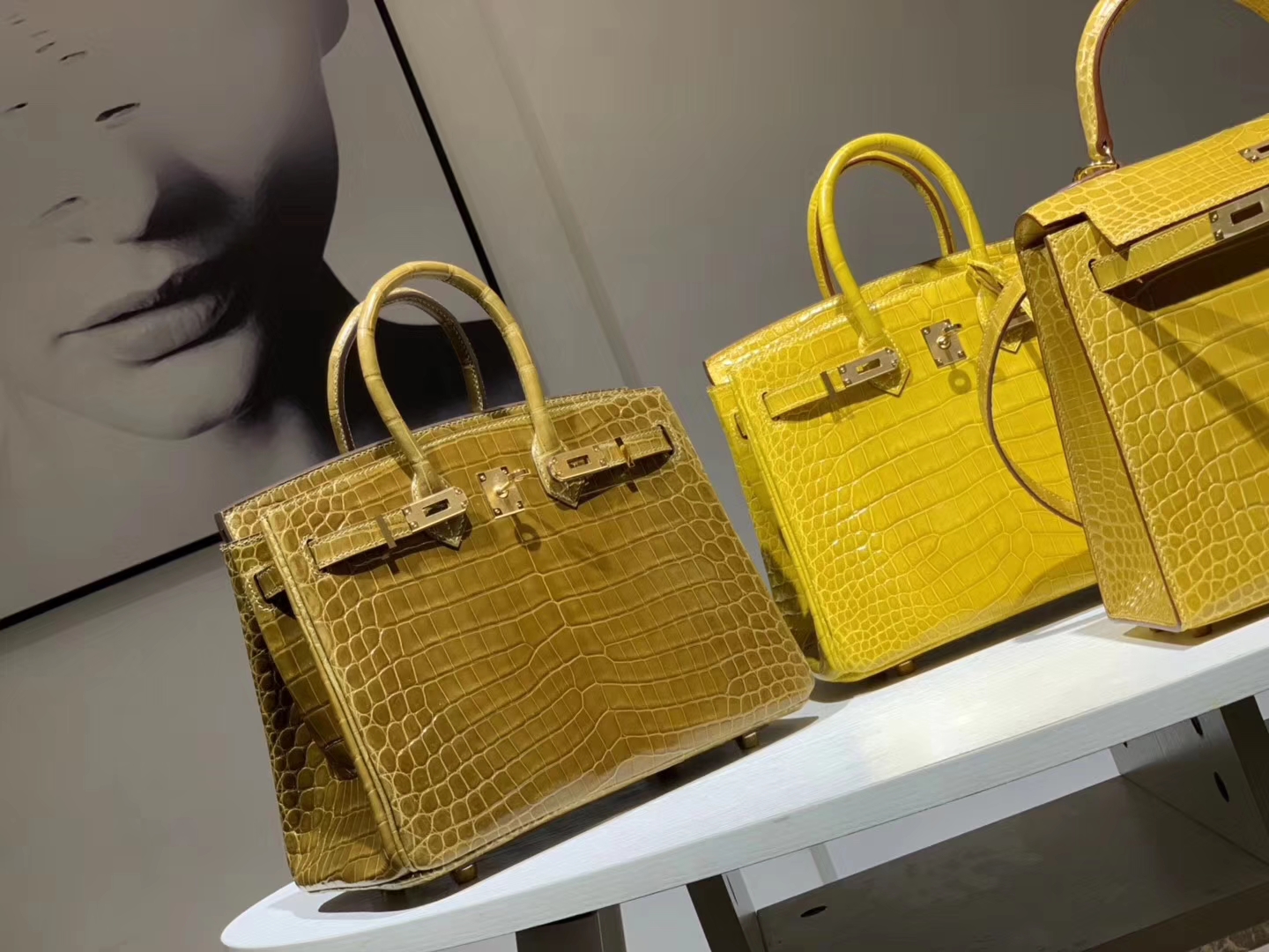 HERMES Birkin 25CM 鳄鱼皮 焦糖杏色 现货