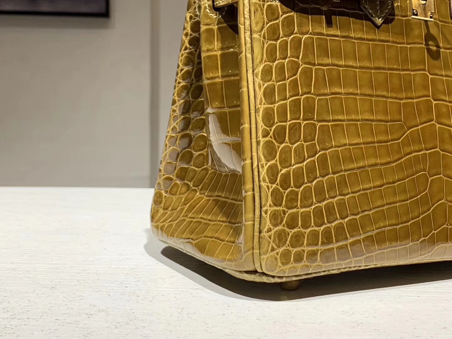HERMES Birkin 25CM 鳄鱼皮 焦糖杏色 现货