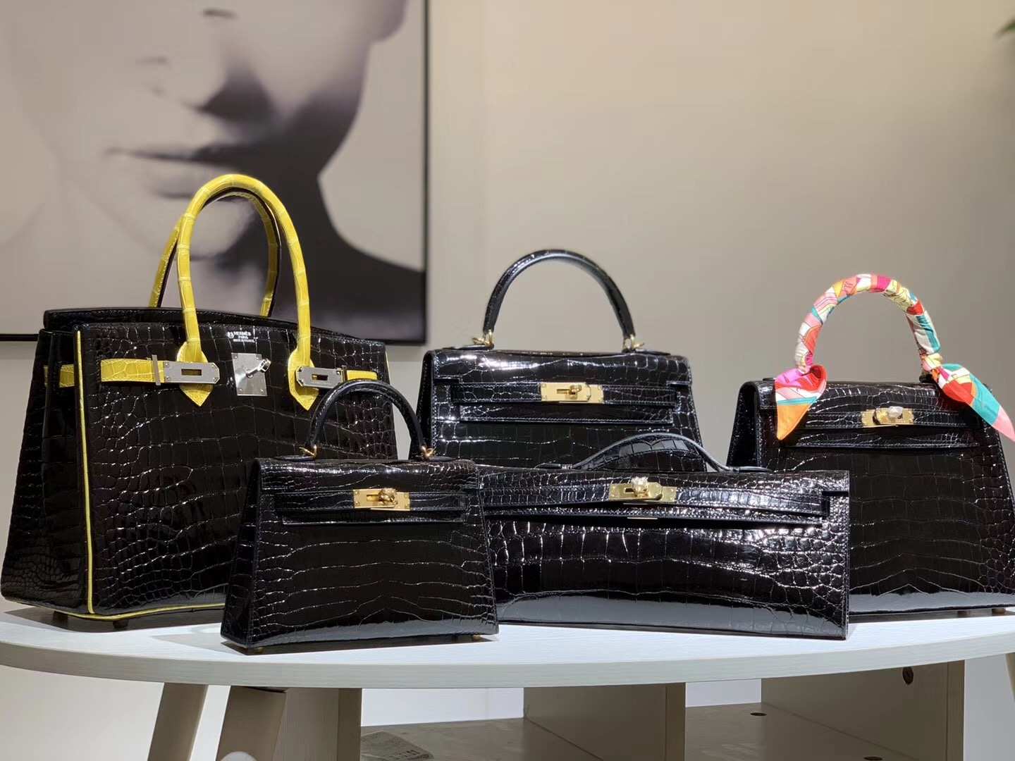HERMES MiniKelly 1 kellycut  kelly 25  Constance 19CM Birkin 25CM 鳄鱼皮 现货