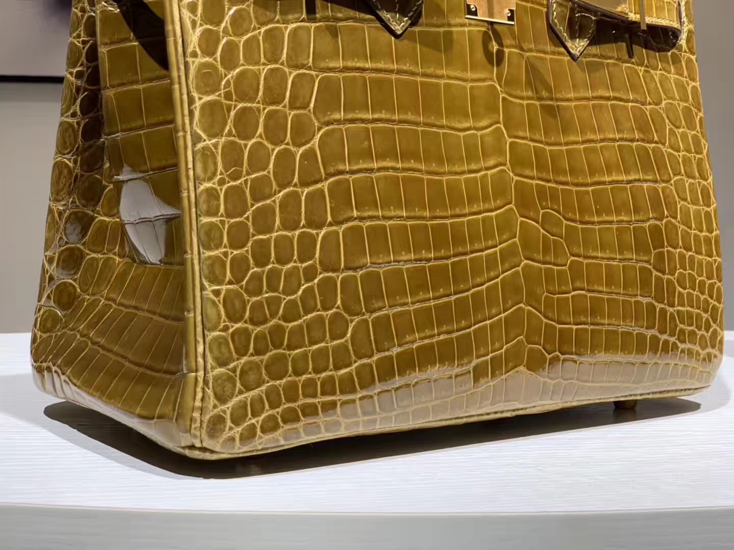 HERMES birkin 25cm 鳄鱼皮 姜皮黄 现货