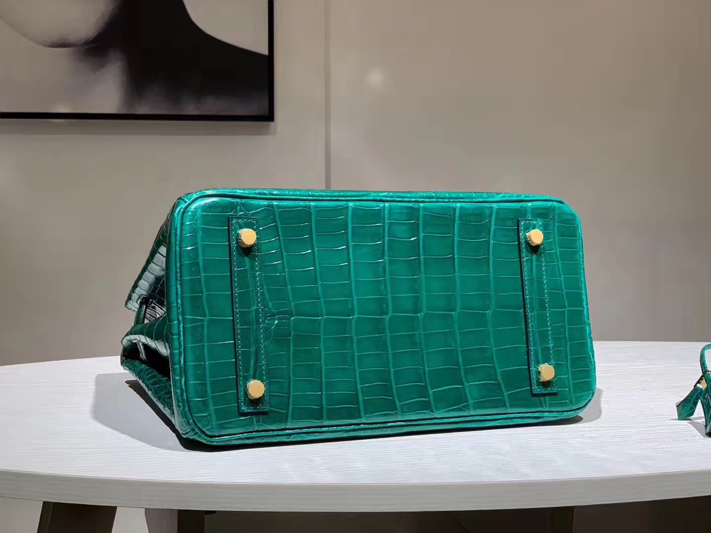 HERMES birkin 25cm 鳄鱼皮 仙人掌绿 现货