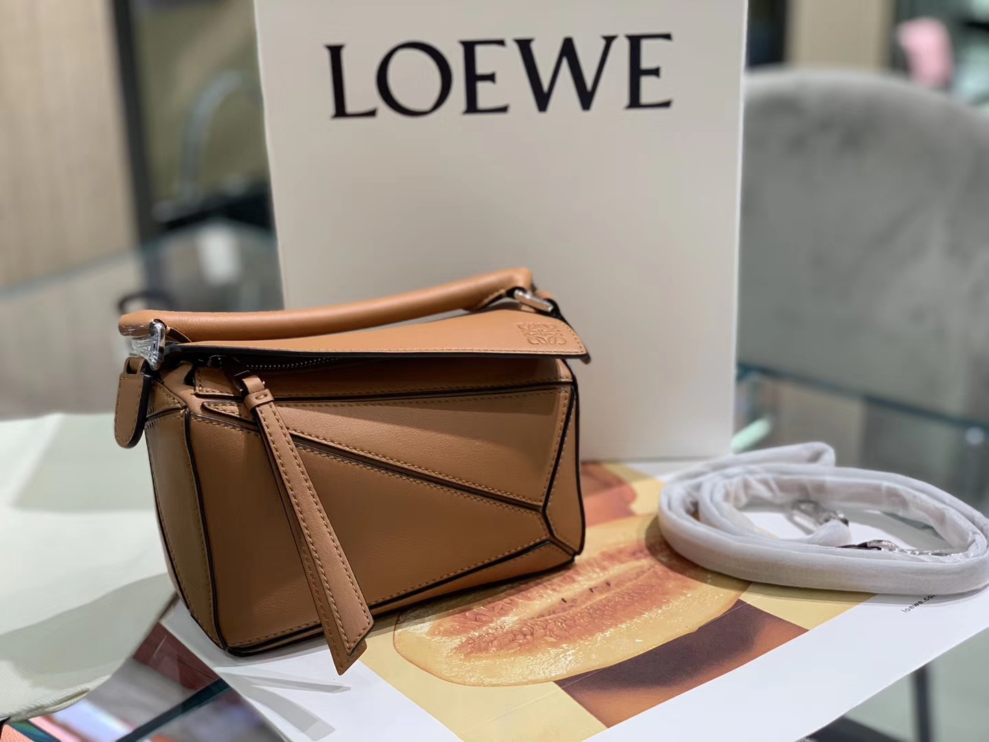 Loewe puzzle 迷你 超级跑量款 2019新色 焦糖色