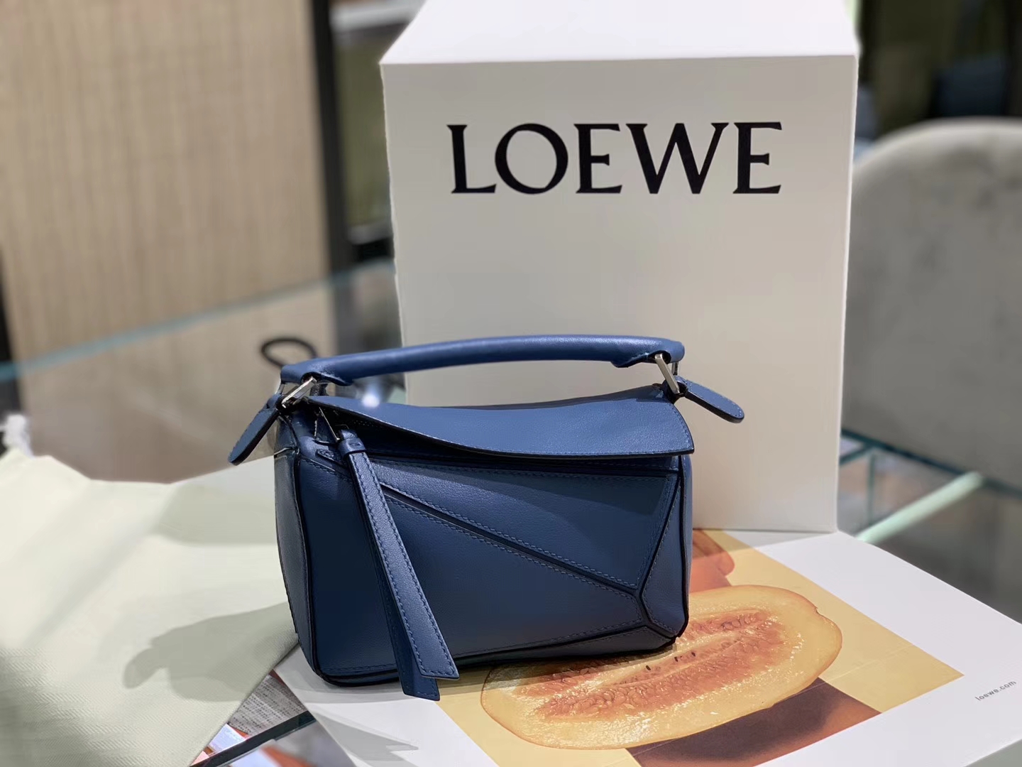 Loewe puzzle 迷你 超级跑量款 2019新色 蓝色