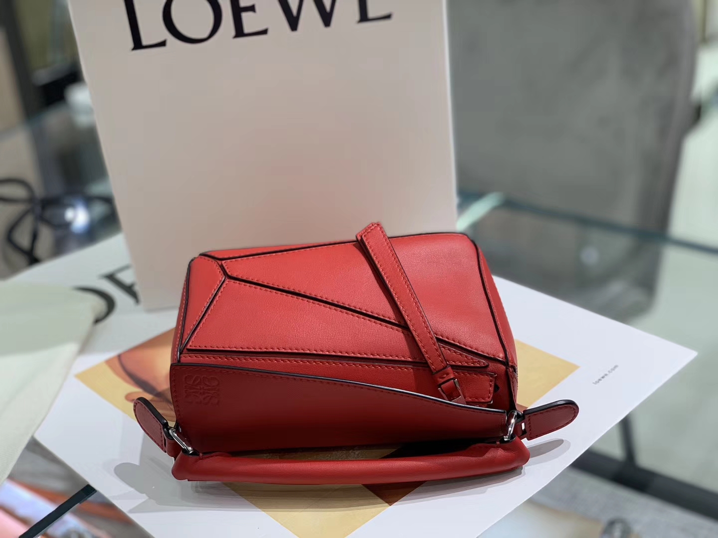 Loewe puzzle 迷你 超级跑量款 2019新色 大红色