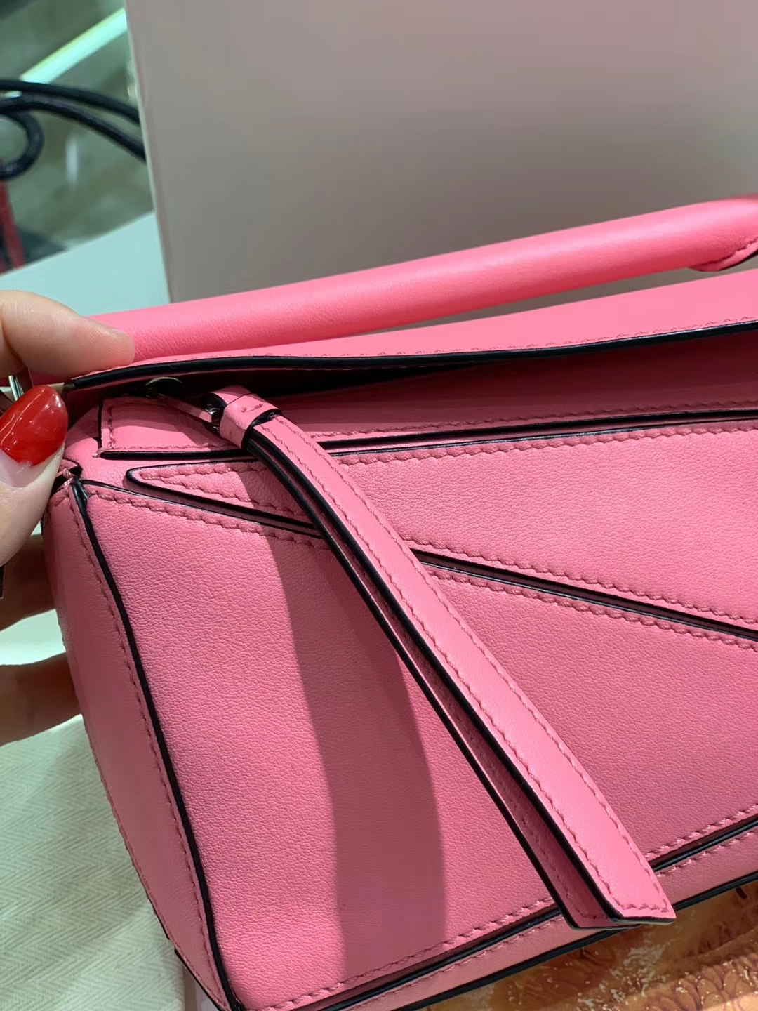 Loewe puzzle 迷你 超级跑量款 2019新色 玫红色