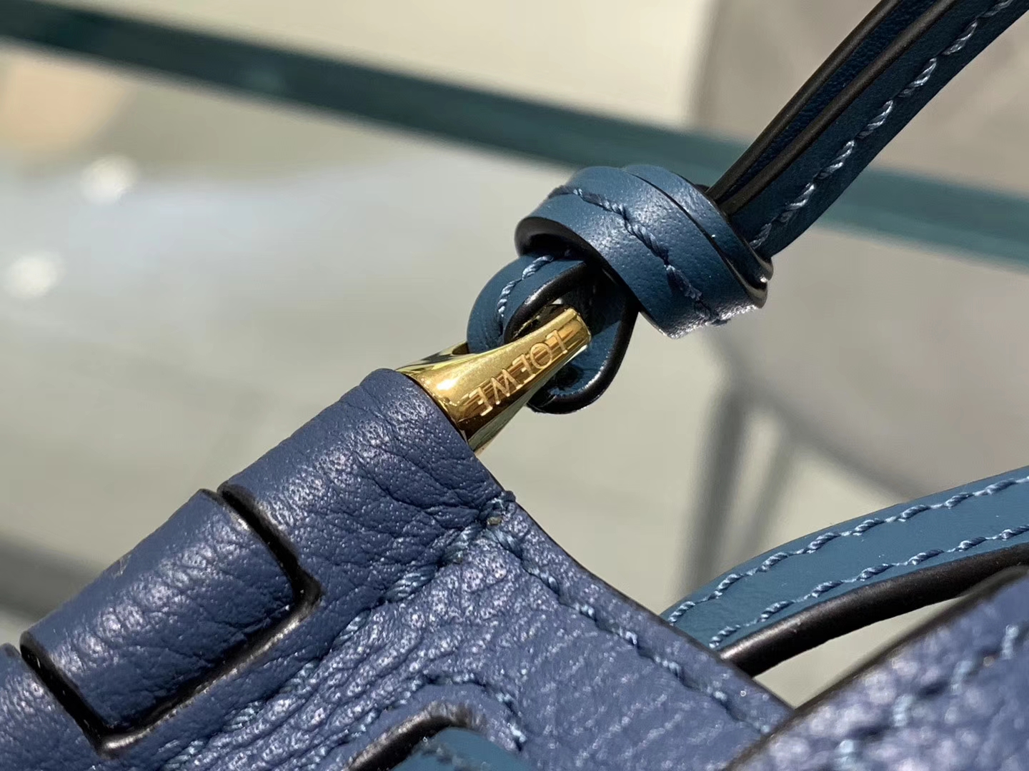 Loewe Gate系列 2019新色 斜挎小包 Mini号 蓝色