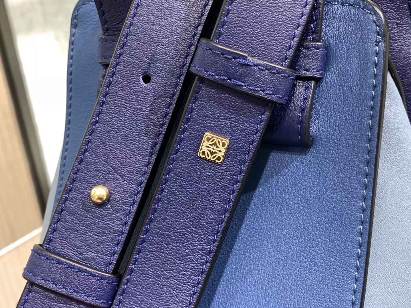 Loewe hammock 吊床包 新色 蓝拼 六种背法