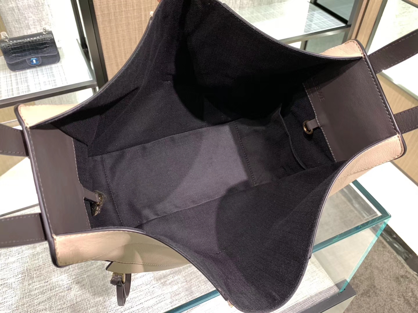 Loewe hammock 吊床包 新色 裸粉拼灰 六种背法