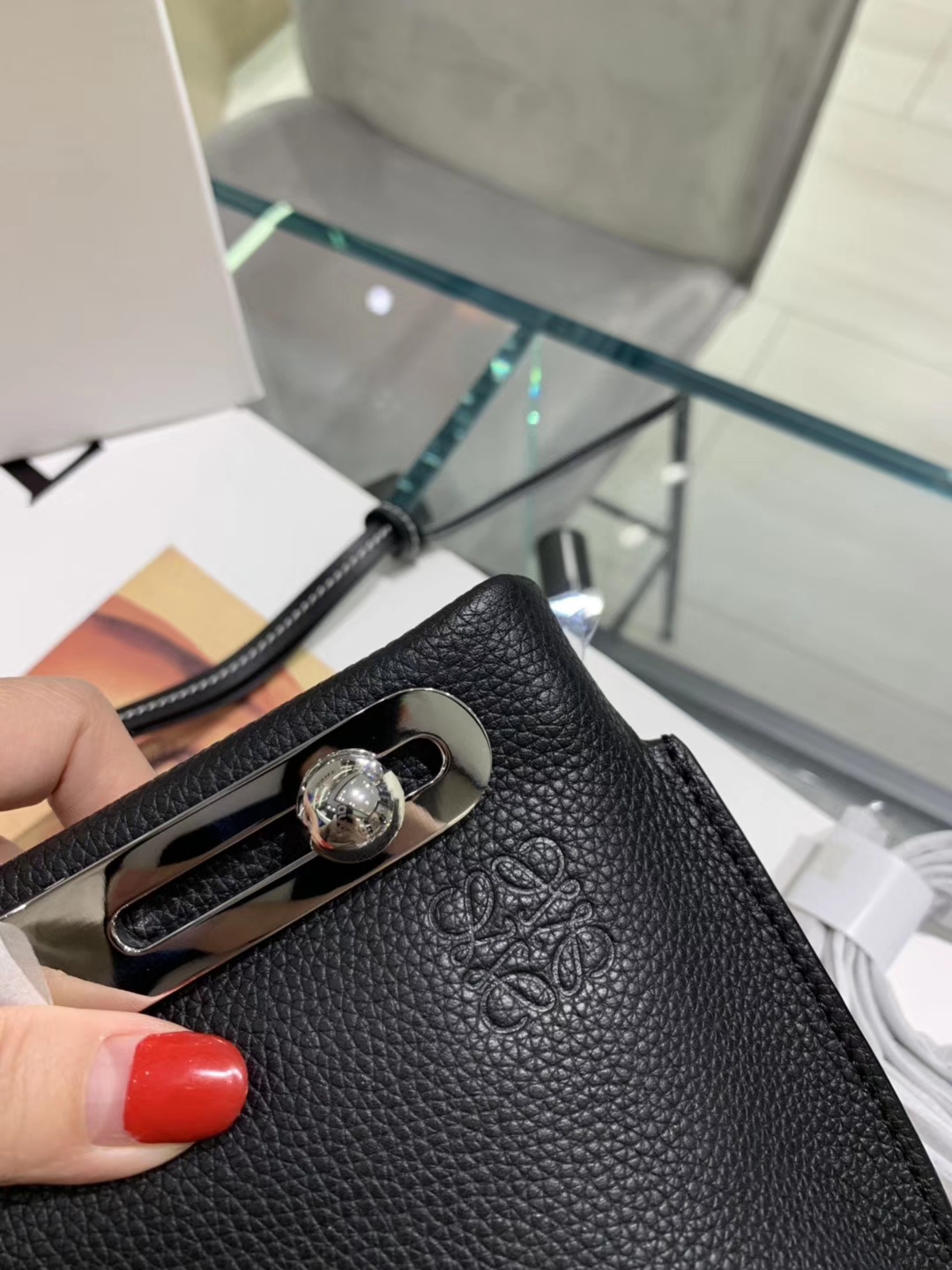 Loewe 罗意威 新款手柄 黑色 官网同步 原厂皮料五金制定