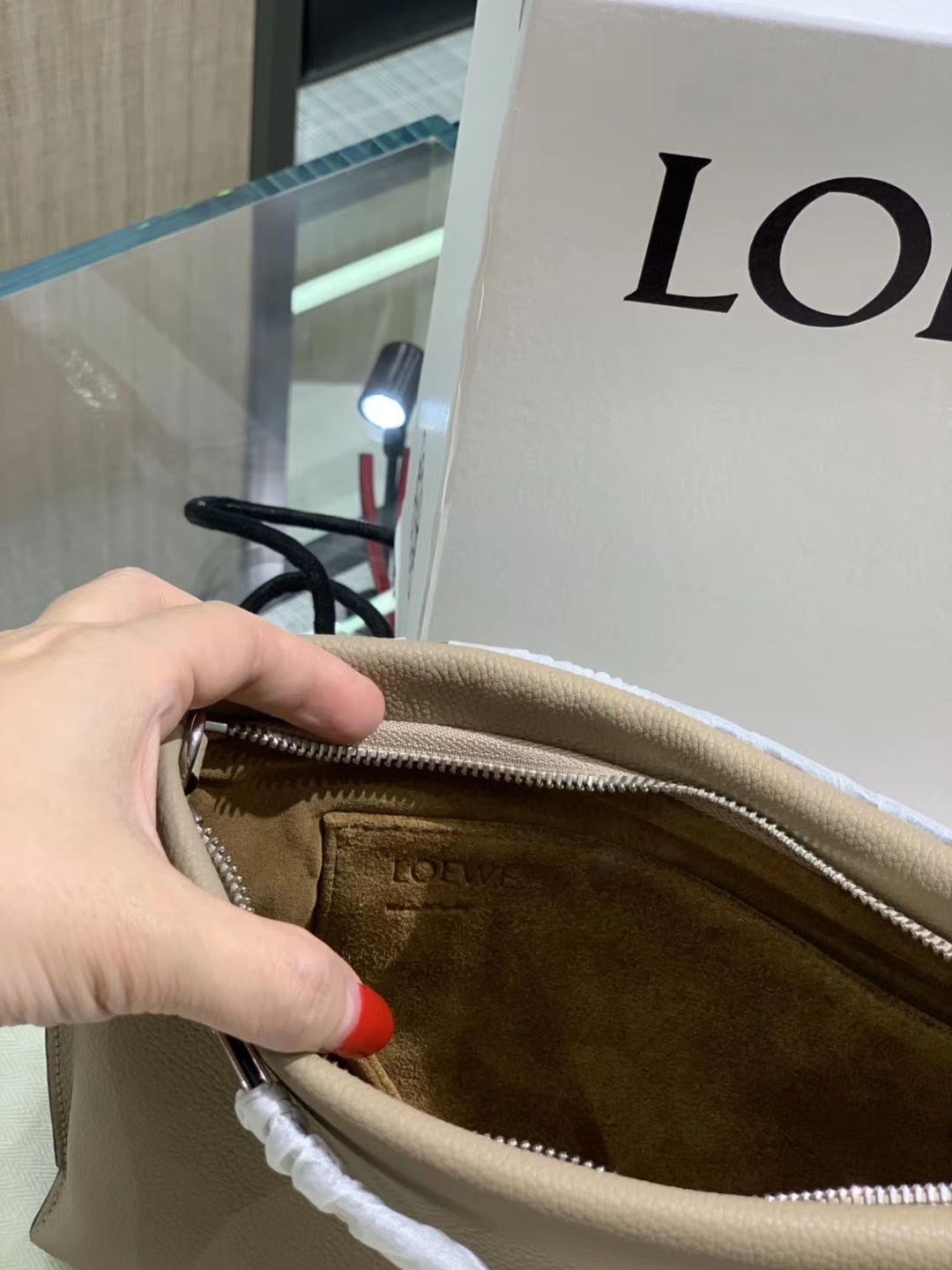 Loewe 罗意威 新款手柄 风衣灰 官网同步 原厂皮料五金制定
