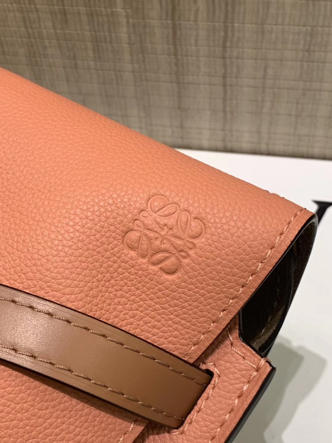 Loewe Gate系列 2019新色 斜挎中号 龙虾粉   