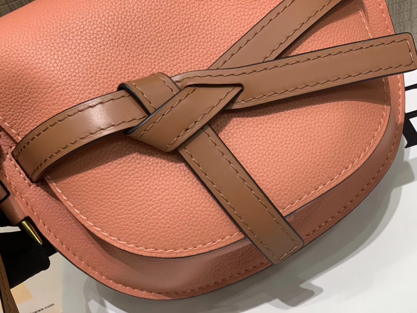 Loewe Gate系列 2019新色 斜挎中号 龙虾粉   