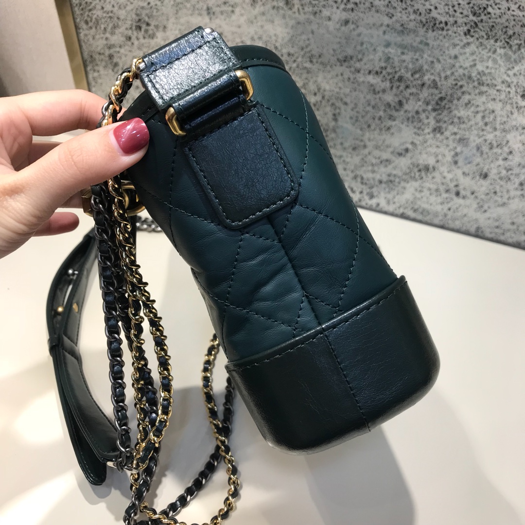 Chanel 香奈儿 Gabrielle 顶级代购版本 20cm 原厂树膏皮 绿色 特殊渠道原厂皮 少量现货