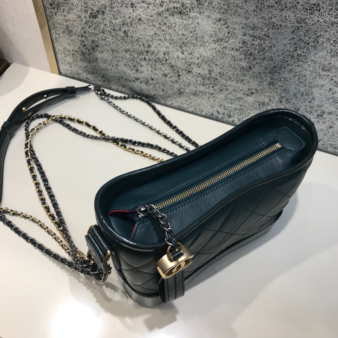 Chanel 香奈儿 Gabrielle 顶级代购版本 20cm 原厂树膏皮 绿色 特殊渠道原厂皮 少量现货