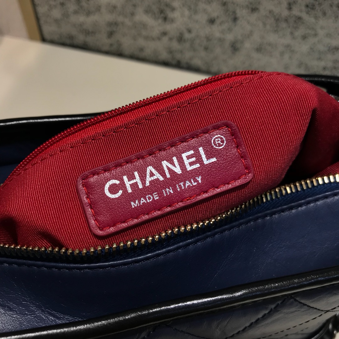 Chanel 香奈儿 Gabrielle 顶级代购版本 20cm 原厂树膏皮 蓝色 特殊渠道原厂皮 少量现货