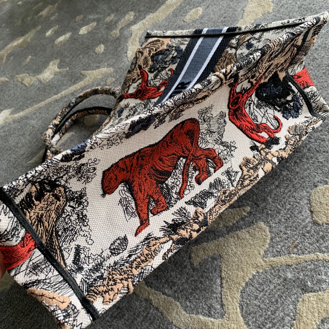 19年Dior 全新款购物袋 彩色老虎  风靡全球