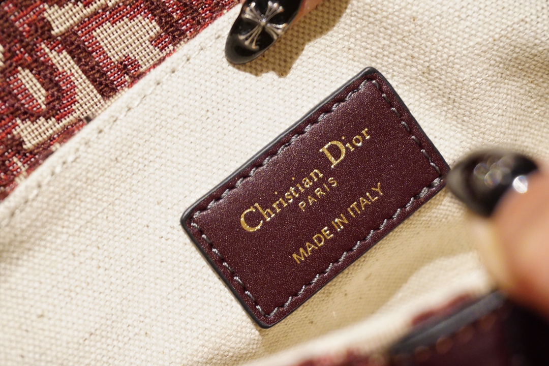 Dior 迪奥 马鞍包 老花布纹 大小号现货 肩带另购
