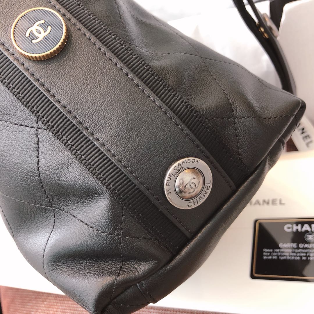 Chanel 嬉皮包 单肩斜挎包 黑色 23cm 原厂皮 现货