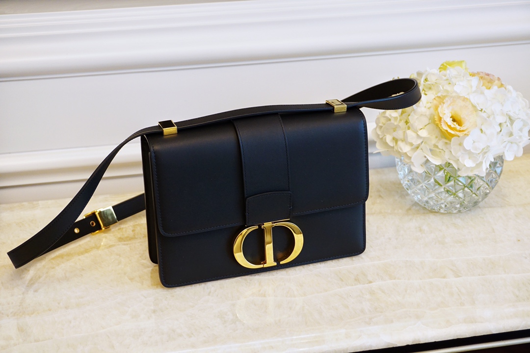 Dior 蒙田 经典黑色 进口原厂头层牛皮 24K五金 代工厂出货