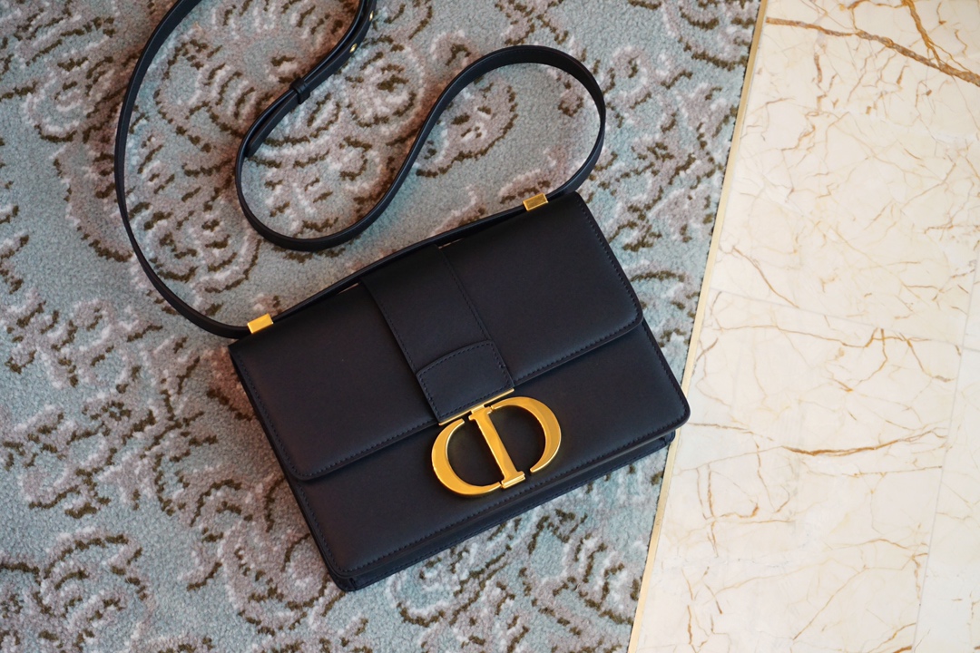 Dior 蒙田 经典黑色 进口原厂头层牛皮 24K五金 代工厂出货