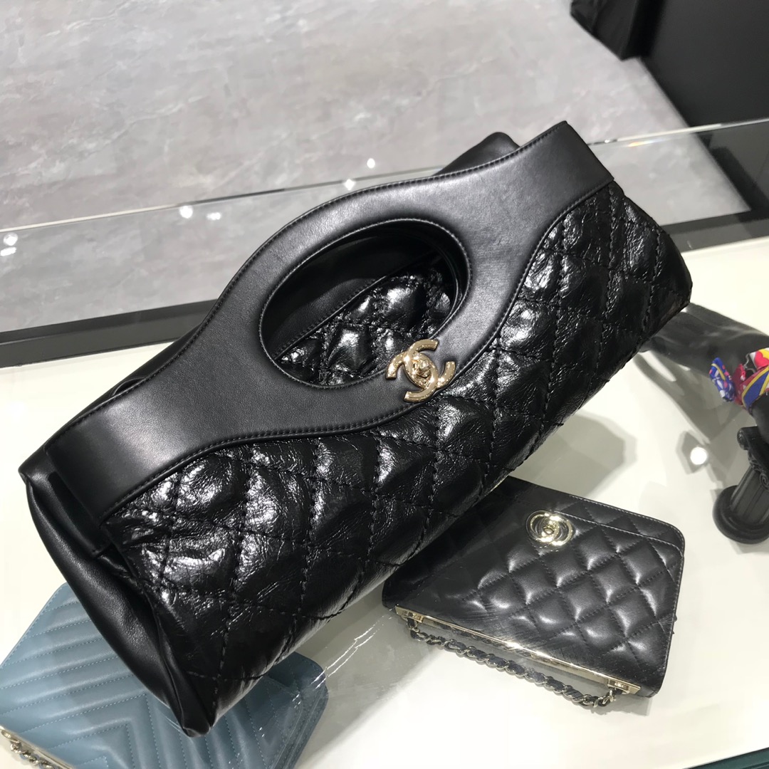 Chanel 香奈儿 31手提袋 顶级代购版本 原厂小羊皮 黑色