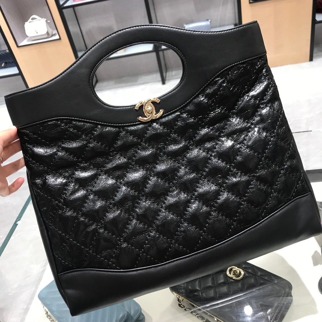 Chanel 香奈儿 31手提袋 顶级代购版本 原厂小羊皮 黑色