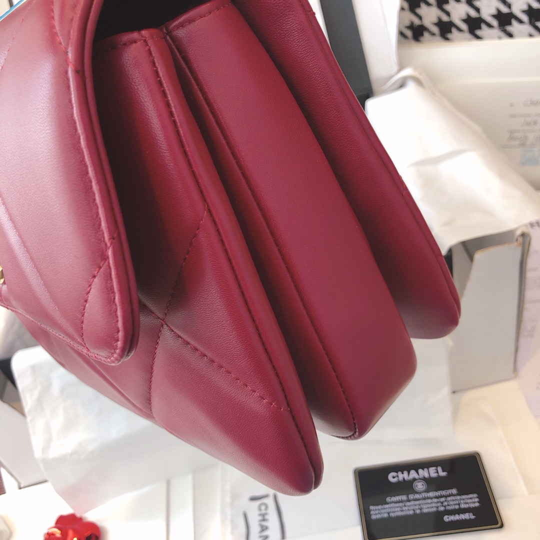 【正品级】 法国进口小羊皮ChanelTrendy CC大格25cm香槟金